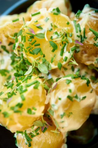 Potatoe sallad closeup